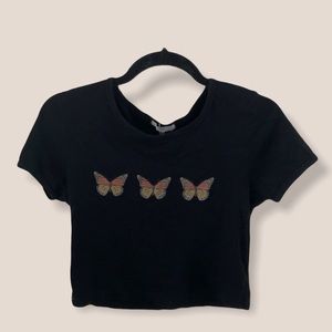 Urban Outfitters y2k butterfly crop top
